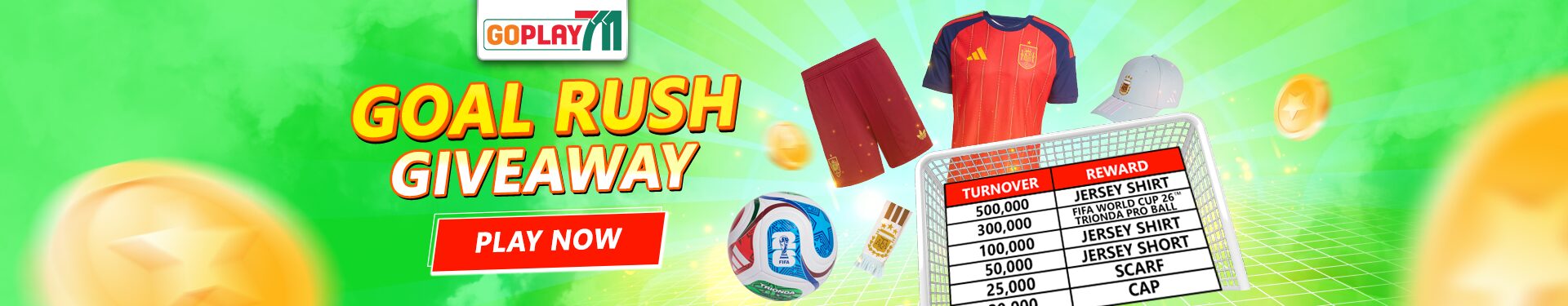 Goal Rush World Cup Promo